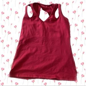 Cozy orange red workout top